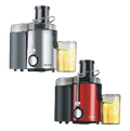 Extracteurs de jus DENX DX2071, versions argentée et rouge, avec verres de jus