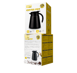 Cafetière italienne électrique DENX DX2074, noir, 880ml