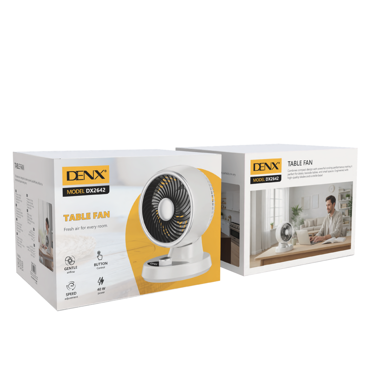 Ventilateur DENX DX2642, blanc