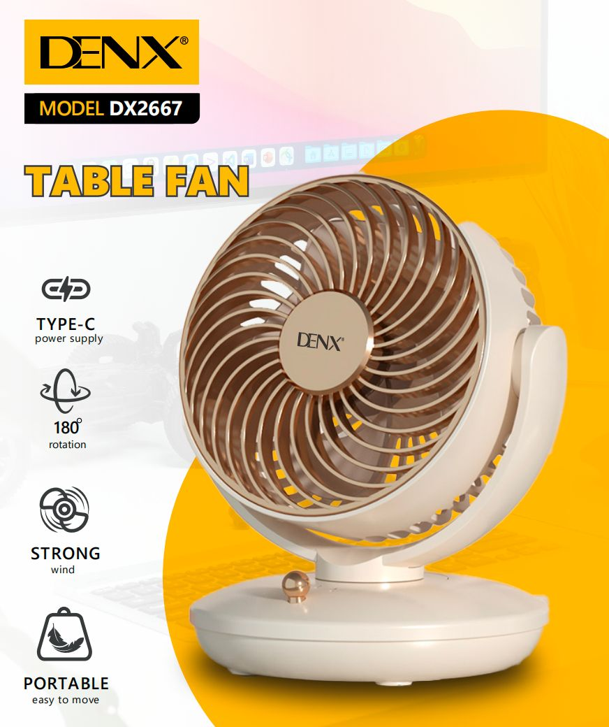 Ventilateur DENX DX2667, blanc