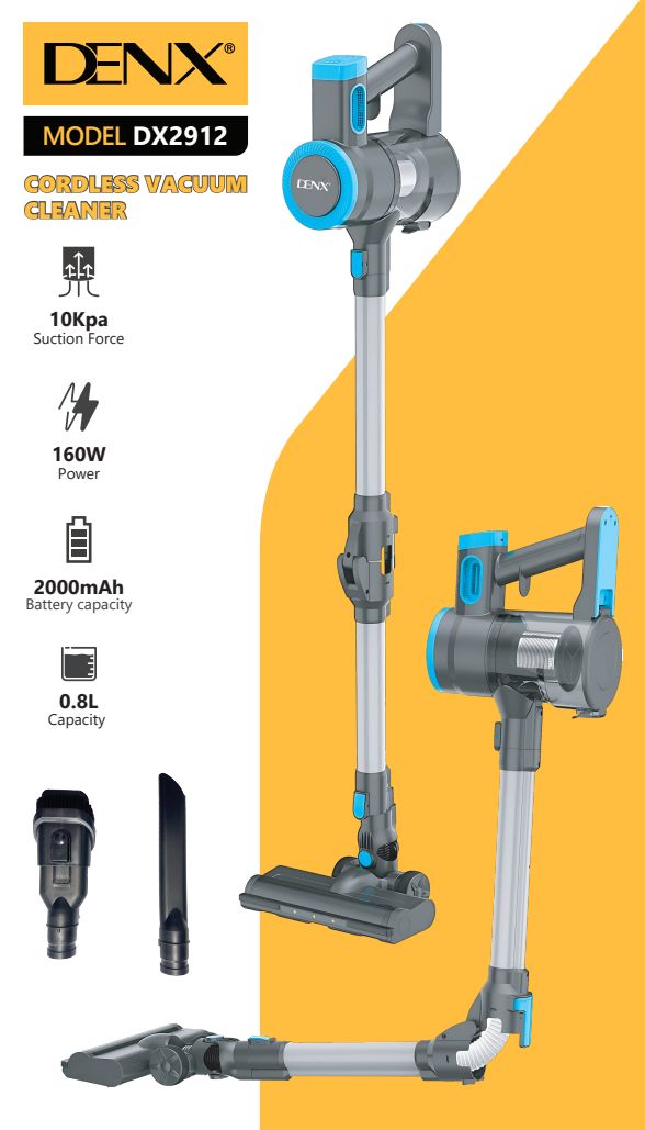 Aspirateur 0.8L DENX DX2912, vue 2