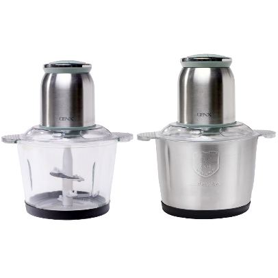 Hachoir à viande multifonction DENX DX3209, versions bol transparent et bol en acier inoxydable