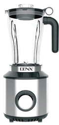 Robot multifonction 6-en-1 DENX DX3234, bol blender transparent gradué sur socle inox