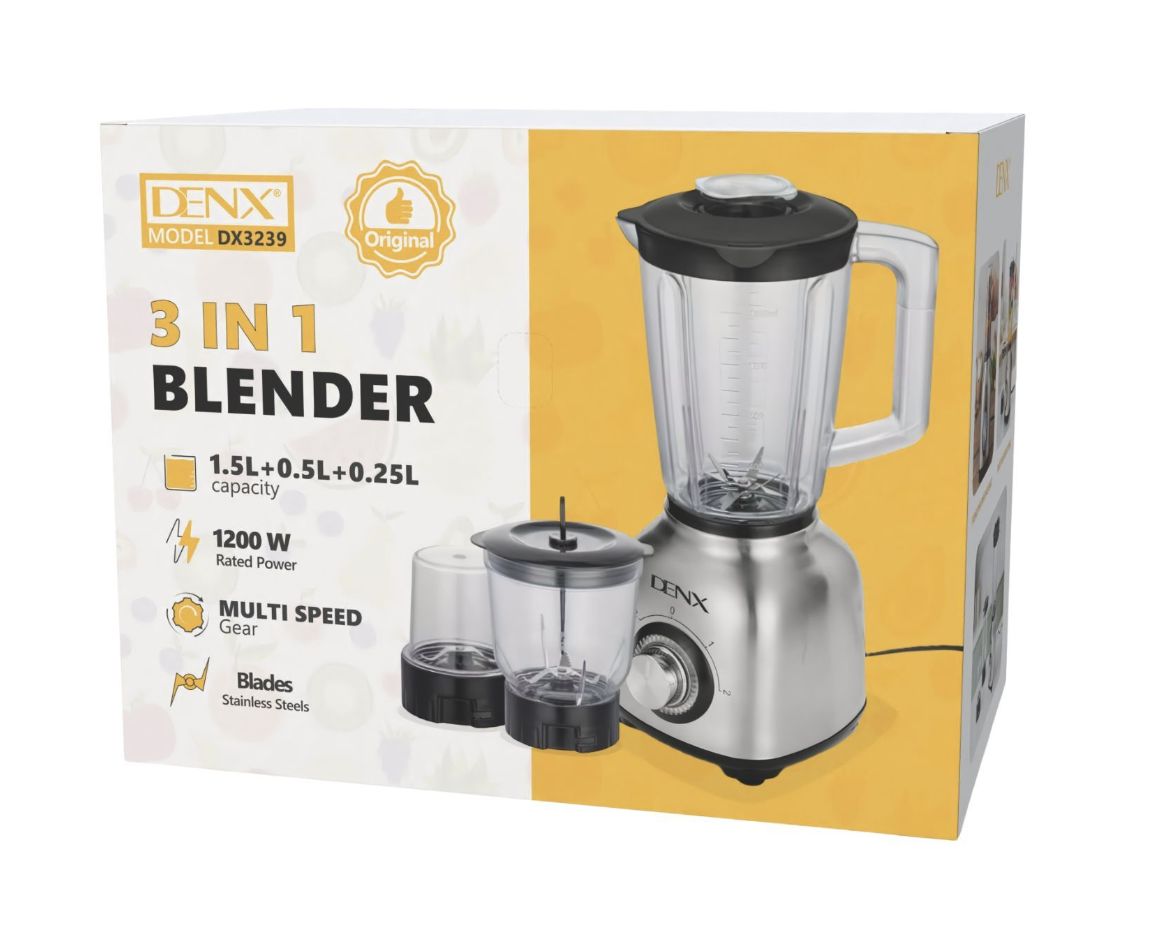 Boîte du blender multifonction 3-en-1 DENX DX3239