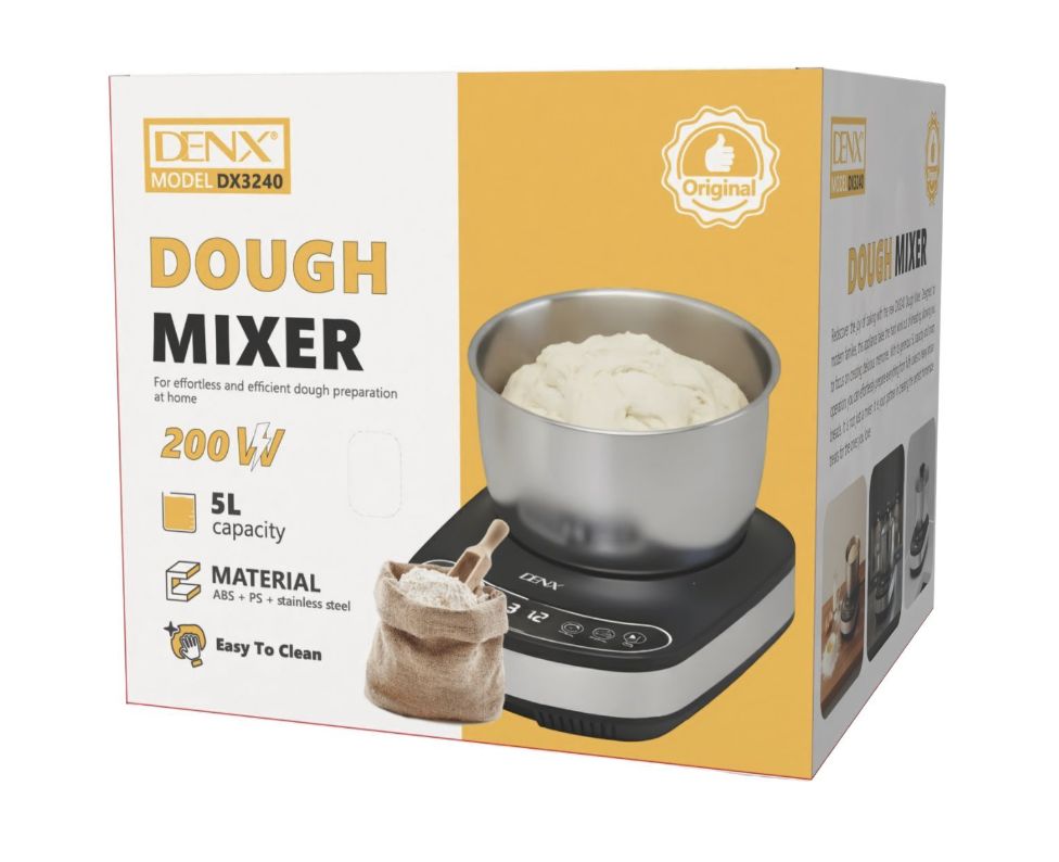 Boîte du pétrin électrique 5 L DENX DX3240
