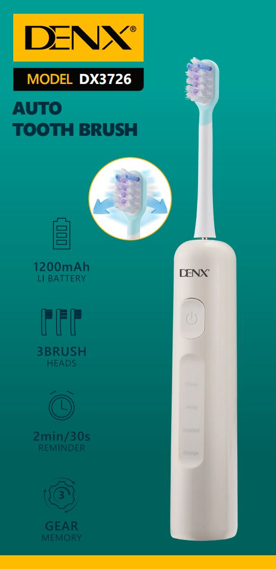 Brosse à dents électrique sonique DENX DX3726