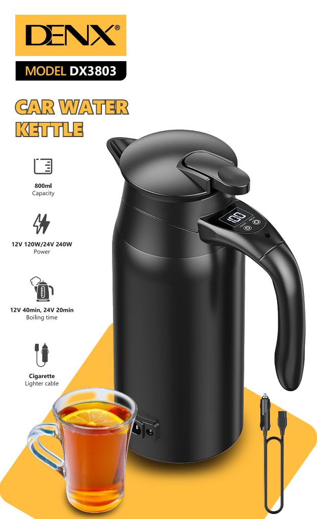 Bouilloire électrique 800ml DENX, vue 2