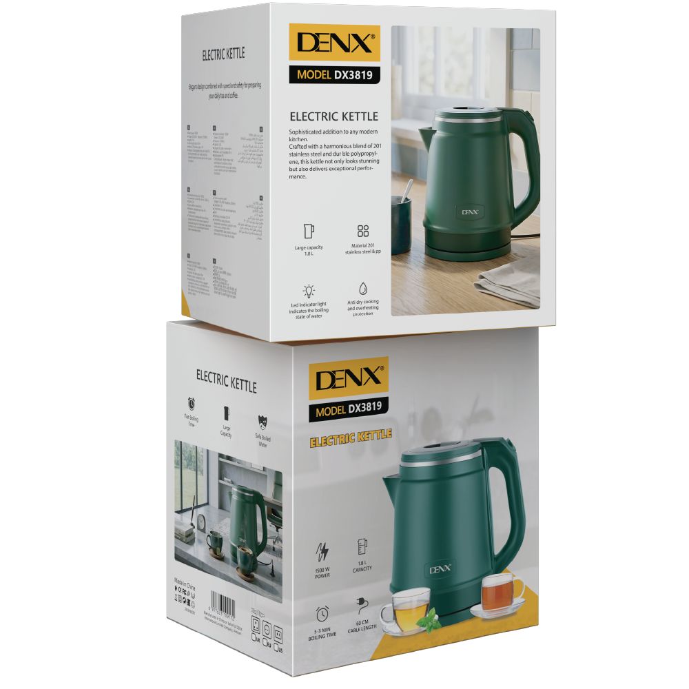 Bouilloire électrique 1.8L DENX DX3819, vue 2