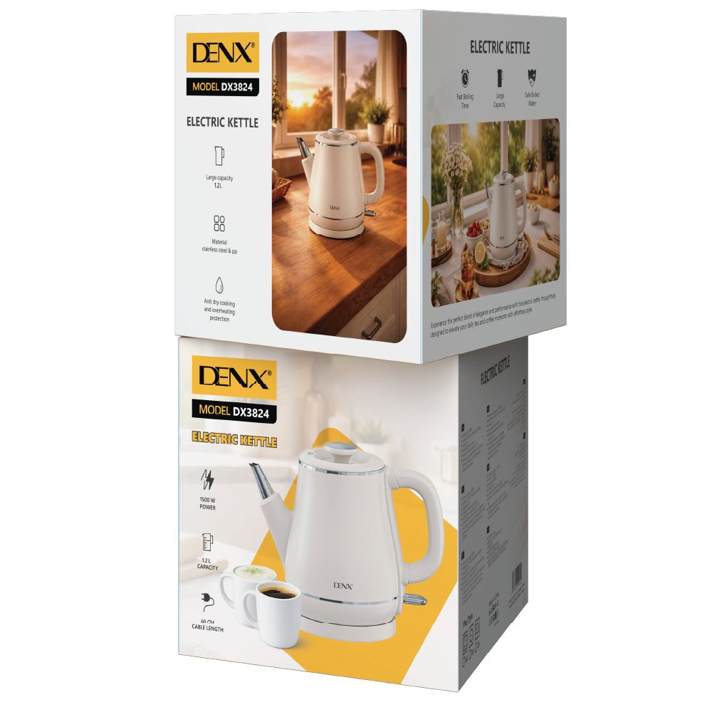 Bouilloire électrique 1.2L DENX, vue 2