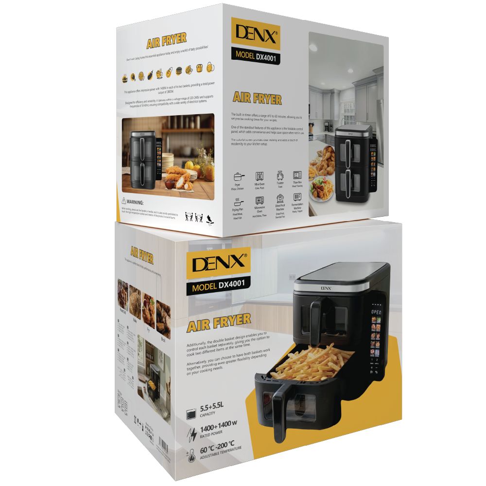 Friteuse sans huile (5.5L+5.5L) DENX
