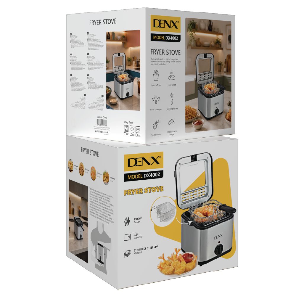 Friteuse à huile 2.5L DENX, vue 2