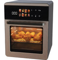 Friteuse sans huile 18 L DENX DX4004, écran tactile et panier garni de poulet et frites