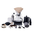 Kit café 15-en-1 DENX : cafetière filtre, moulin, bouilloire à col de cygne et accessoires