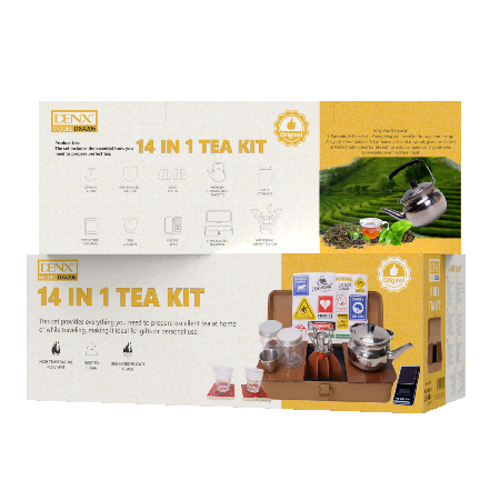 Boîte du kit à thé 14-en-1 DENX