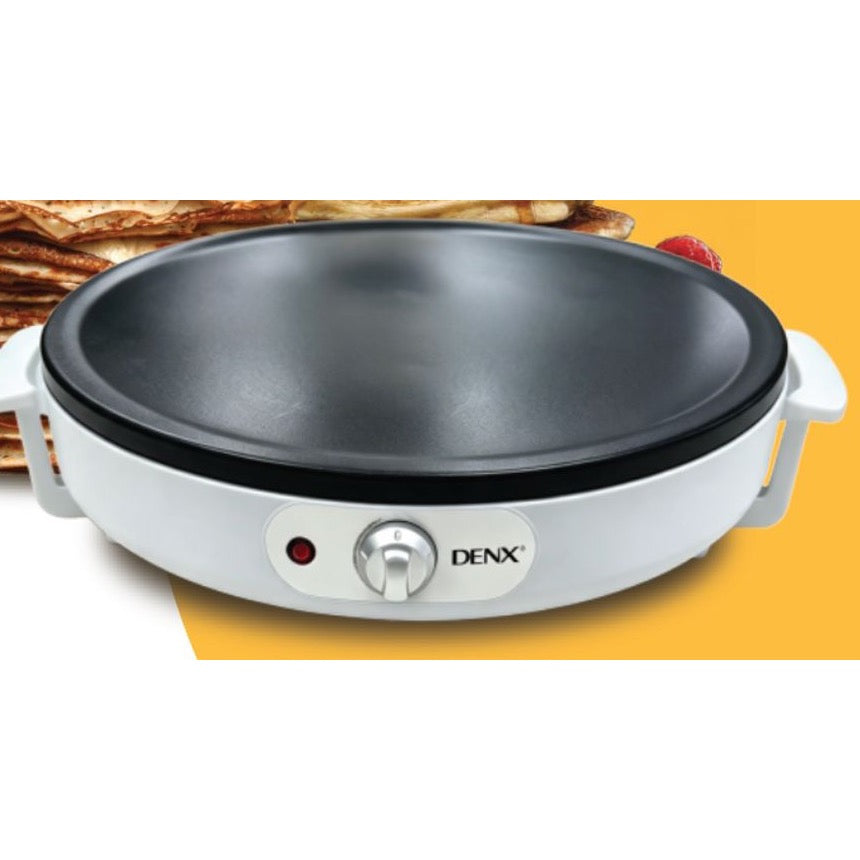 Crêpière électrique DENX DX4404, plaque antiadhésive et molette de réglage